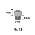 Tuna brodd Nr. 12-6 M8 7 mm st