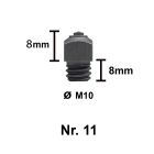 Tuna brodd Nr. 11-8 M10 8 mm st