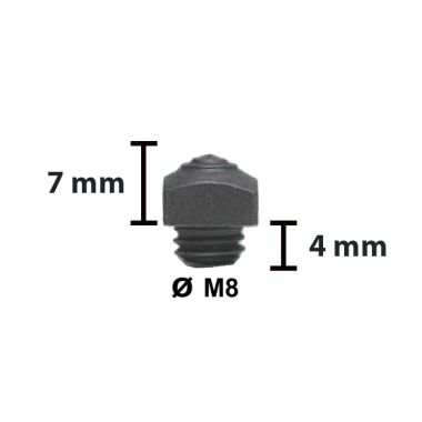Tuna brodd Nr. 12-4 M8 7 mm st