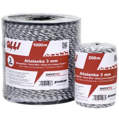 Olli Shockteq Eltråd Super 3 mm 200m