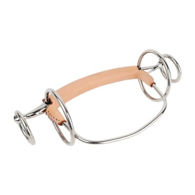 Hevari Pro Steel Entömsbett rakt läderklätt käkjärn