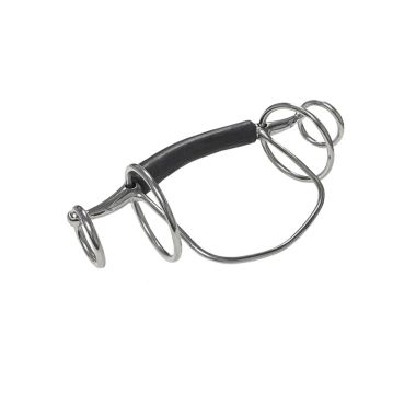 Hevari Pro Steel Entömsbett rakt gummiklätt med käkjärn 12,5 cm
