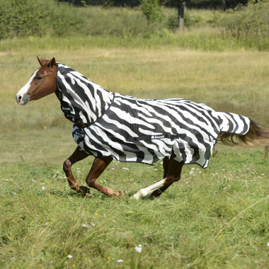 Bucas Buzz-Off Zebra helhals insektstäcke