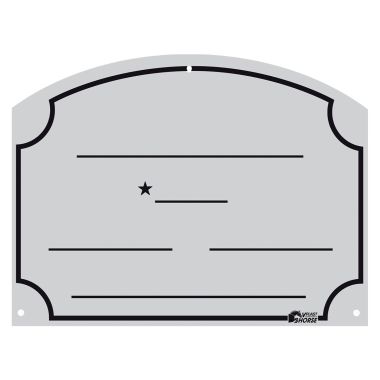 Vplast Namntavla med rader 20 cm x 27cm