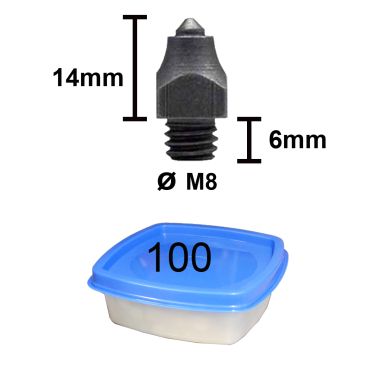 Tuna brodd Nr.17-6 M8 14 mm