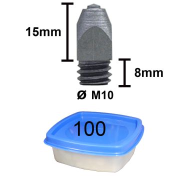 Tuna brodd Nr.7-8 M10 15 mm 100st