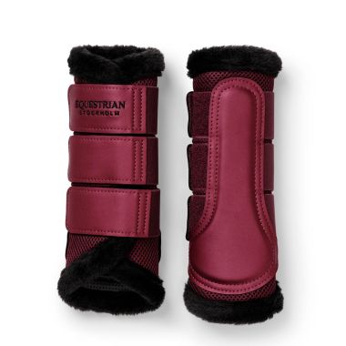 Equestrian Stockholm Fur Mesh Boots