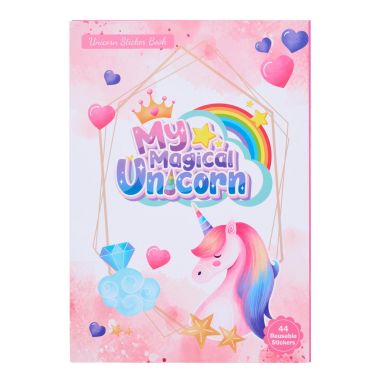 EQ Unicorn enhörningsmapp med 44 klistermärken