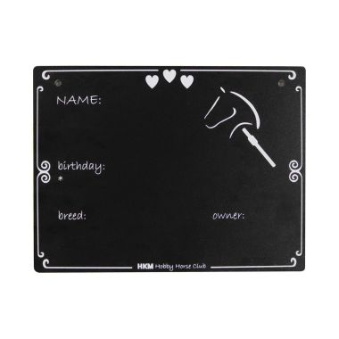 HKM Namntavla för käpphäst