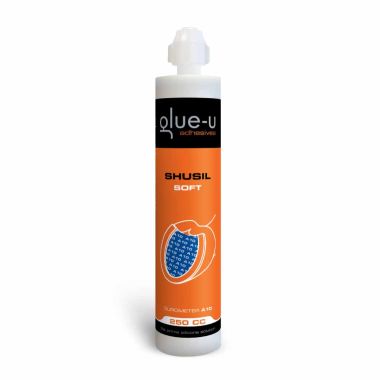 Glue-U Shusil Silikon Mjuk A10 blå 250ml